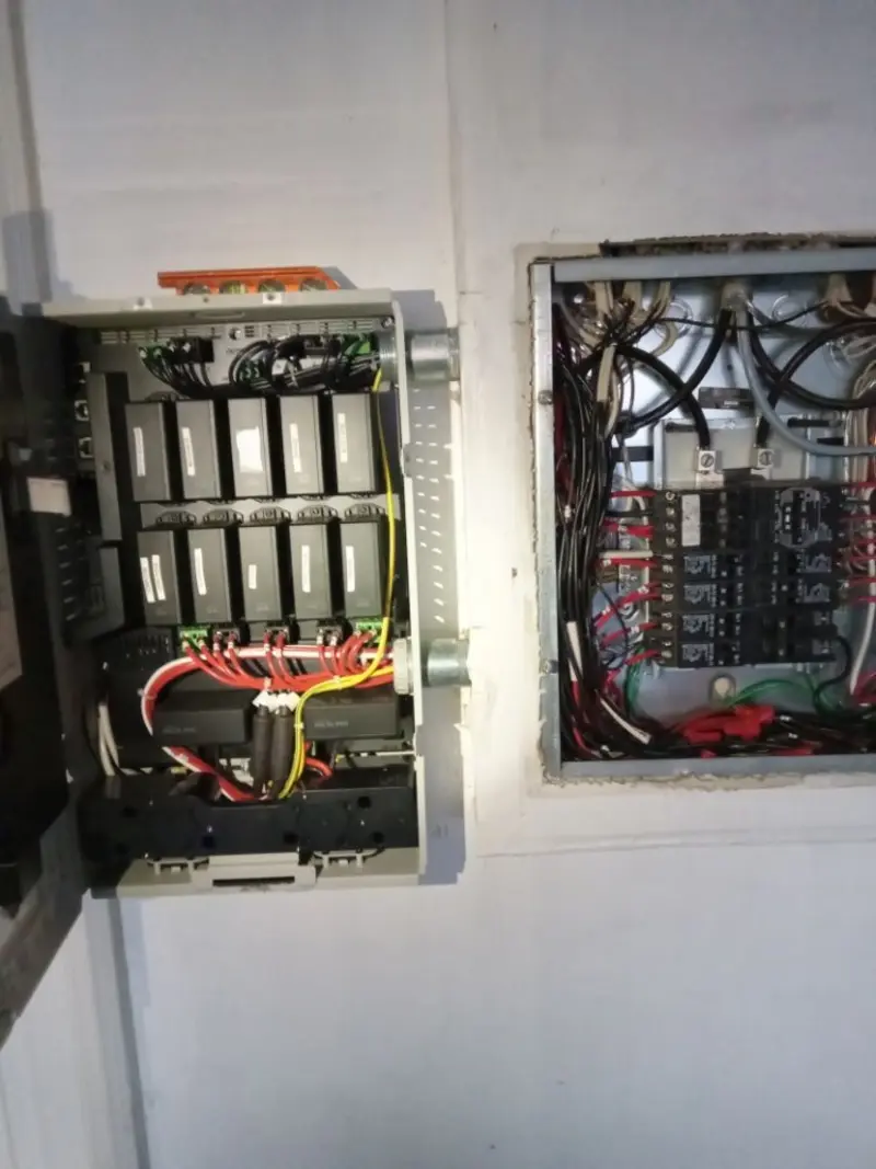 Electrical panel upgrade completed for Security Camera Wiring in Myrtletown